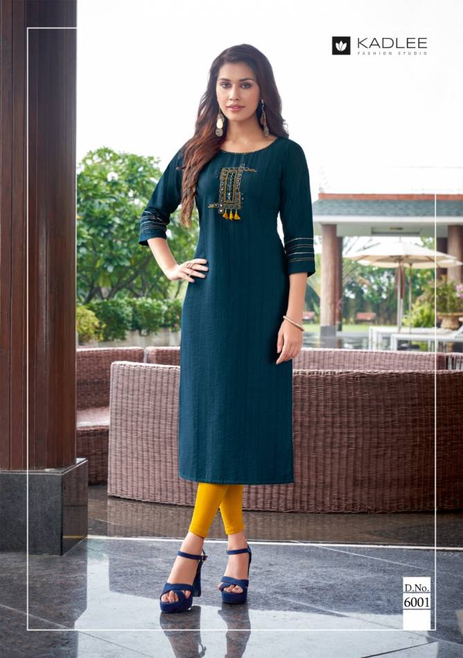 Kadlee Moonlight Fancy Ethnic Wear Pure Cotton Designer Kurti Collection